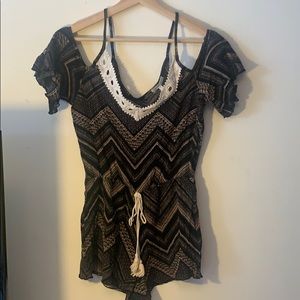 Off the shoulder romper